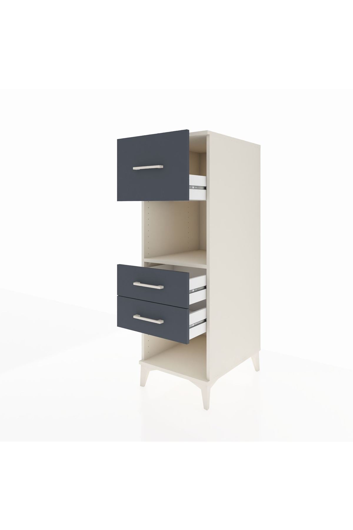 Kronos Dolap Tek Raflı 3 Çekmeceli 44x59x134 - S82M091V2C