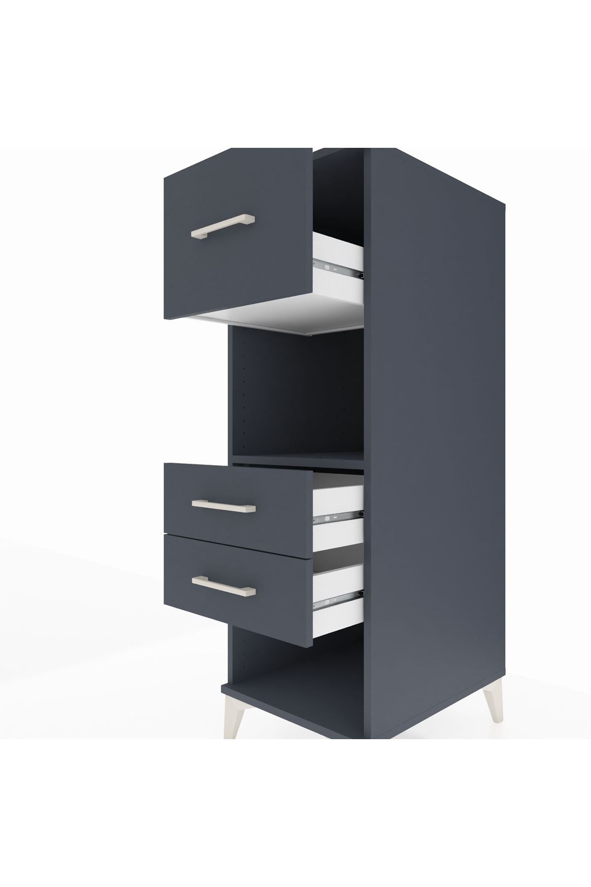 Kronos Dolap Tek Raflı 3 Çekmeceli 44x59x134 - S82M091V5C
