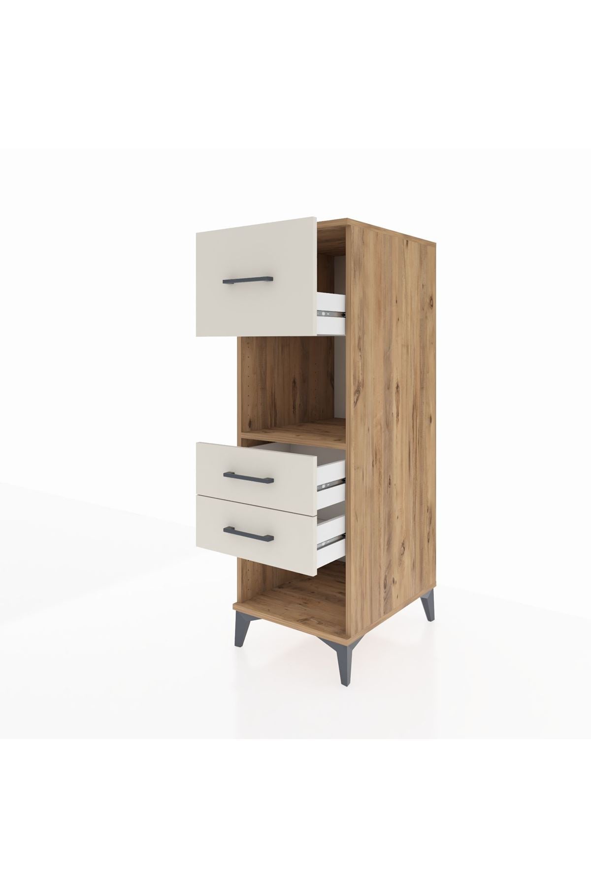 Kronos Dolap Tek Raflı 3 Çekmeceli 44x59x134 - S82M091V7C