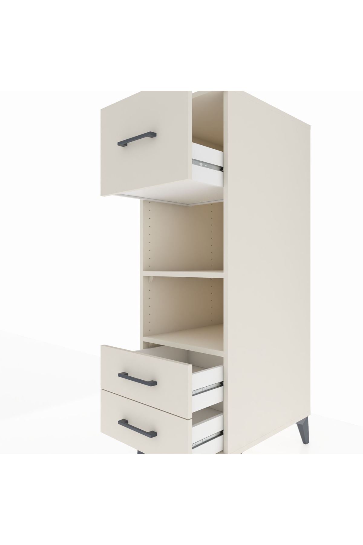 Kronos Dolap 2 Raflı 3 Çekmeceli 44x59x134 - S82M092V1C