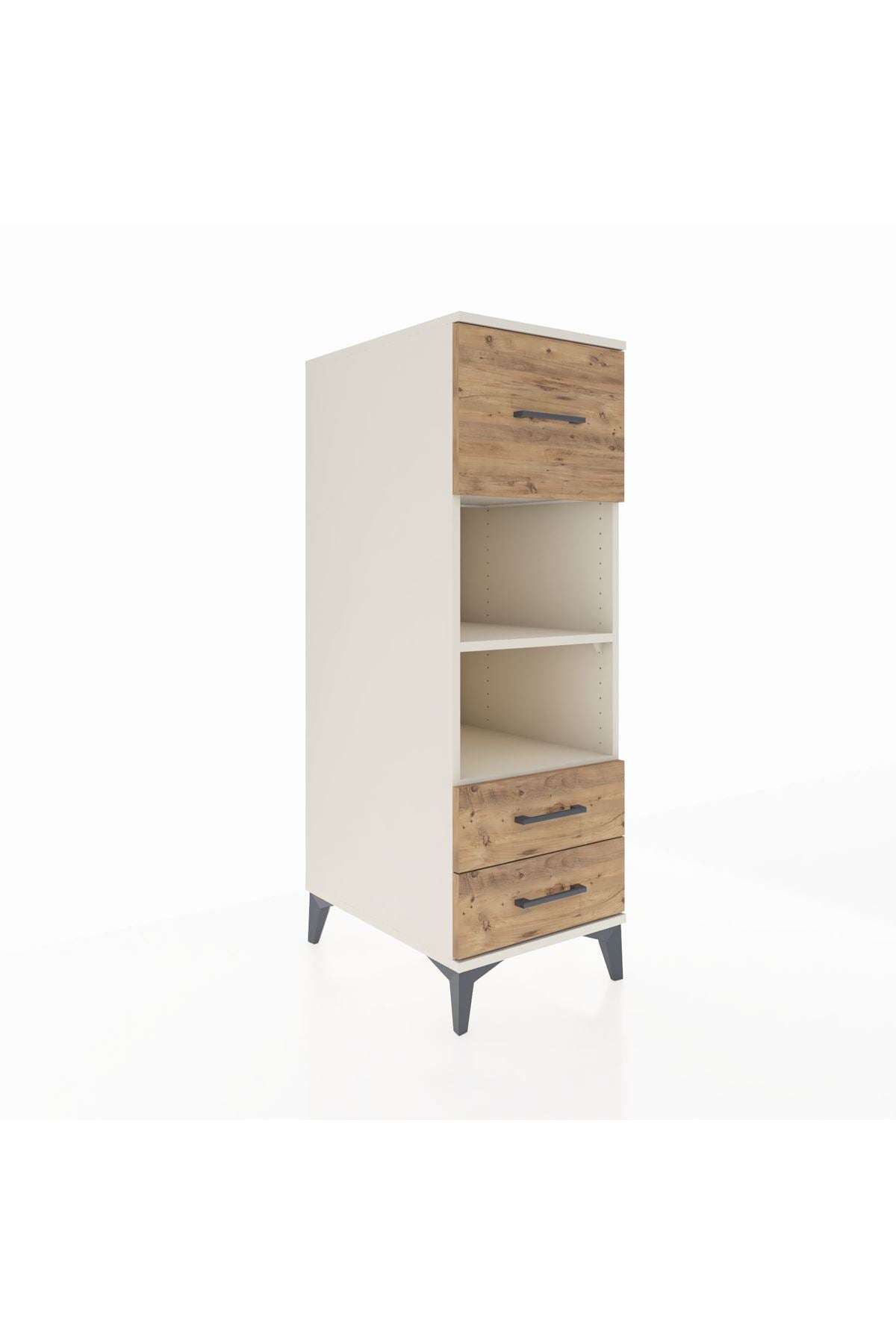 Kronos Dolap 2 Raflı 3 Çekmeceli 44x59x134 - S82M092V3C