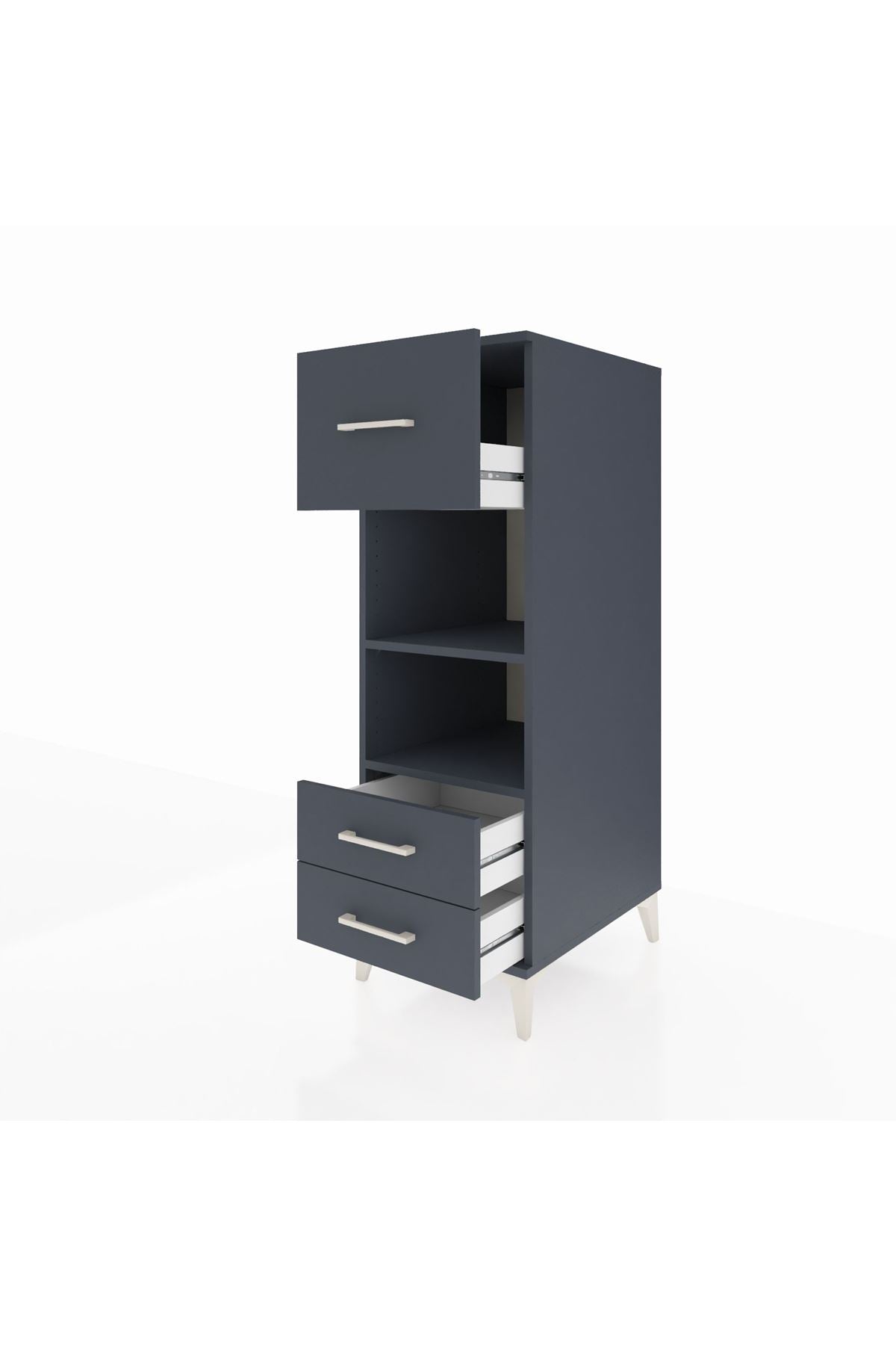 Kronos Dolap 2 Raflı 3 Çekmeceli 44x59x134 - S82M092V5C