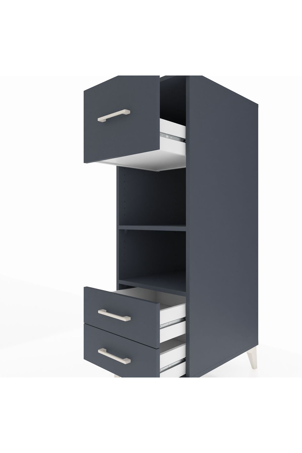 Kronos Dolap 2 Raflı 3 Çekmeceli 44x59x134 - S82M092V5C
