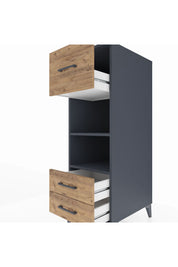 Kronos Dolap 2 Raflı 3 Çekmeceli 44x59x134 - S82M092V6C
