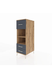 Kronos Dolap 2 Raflı 3 Çekmeceli 44x59x134 - S82M092V8C