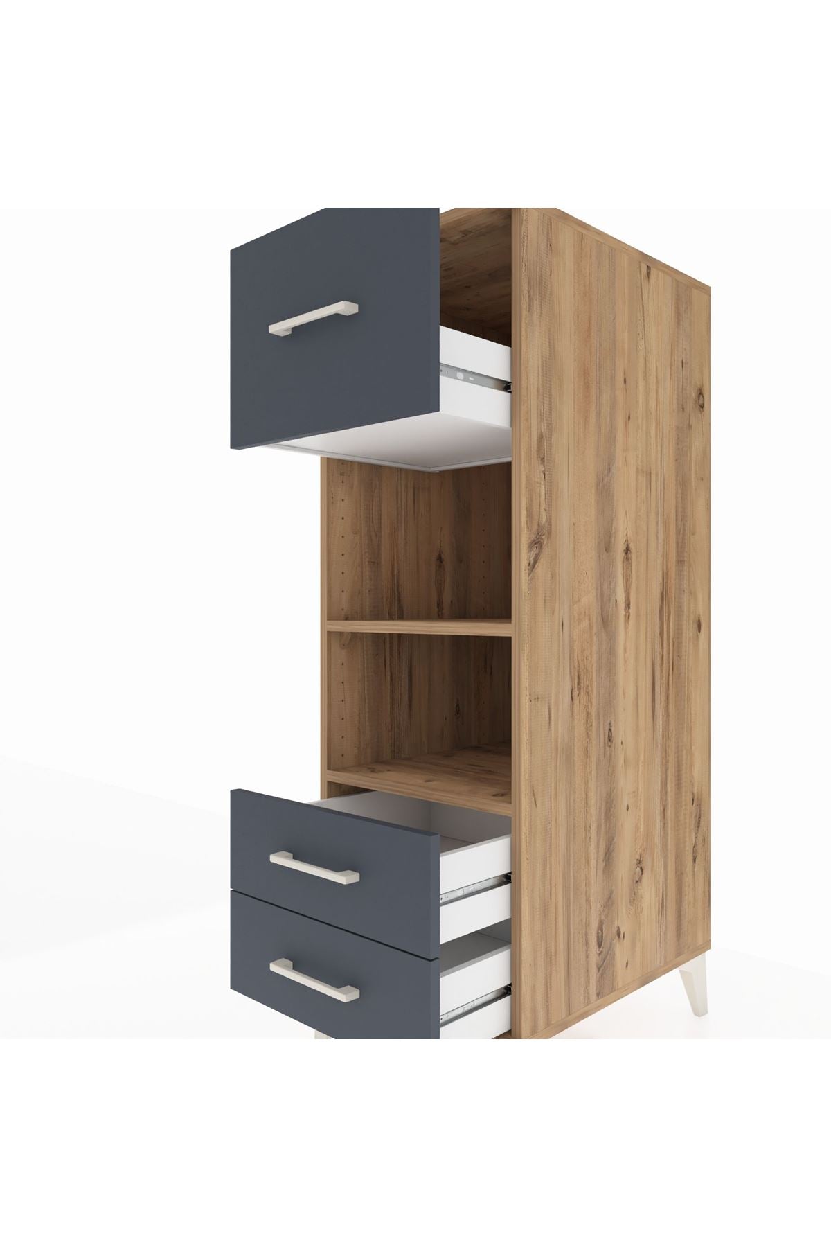 Kronos Dolap 2 Raflı 3 Çekmeceli 44x59x134 - S82M092V8C