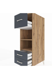 Kronos Dolap 2 Raflı 3 Çekmeceli 44x59x134 - S82M092V8C