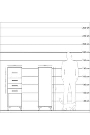 Kronos Dolap 4 Çekmeceli 44x59x134 - S82M093V7C