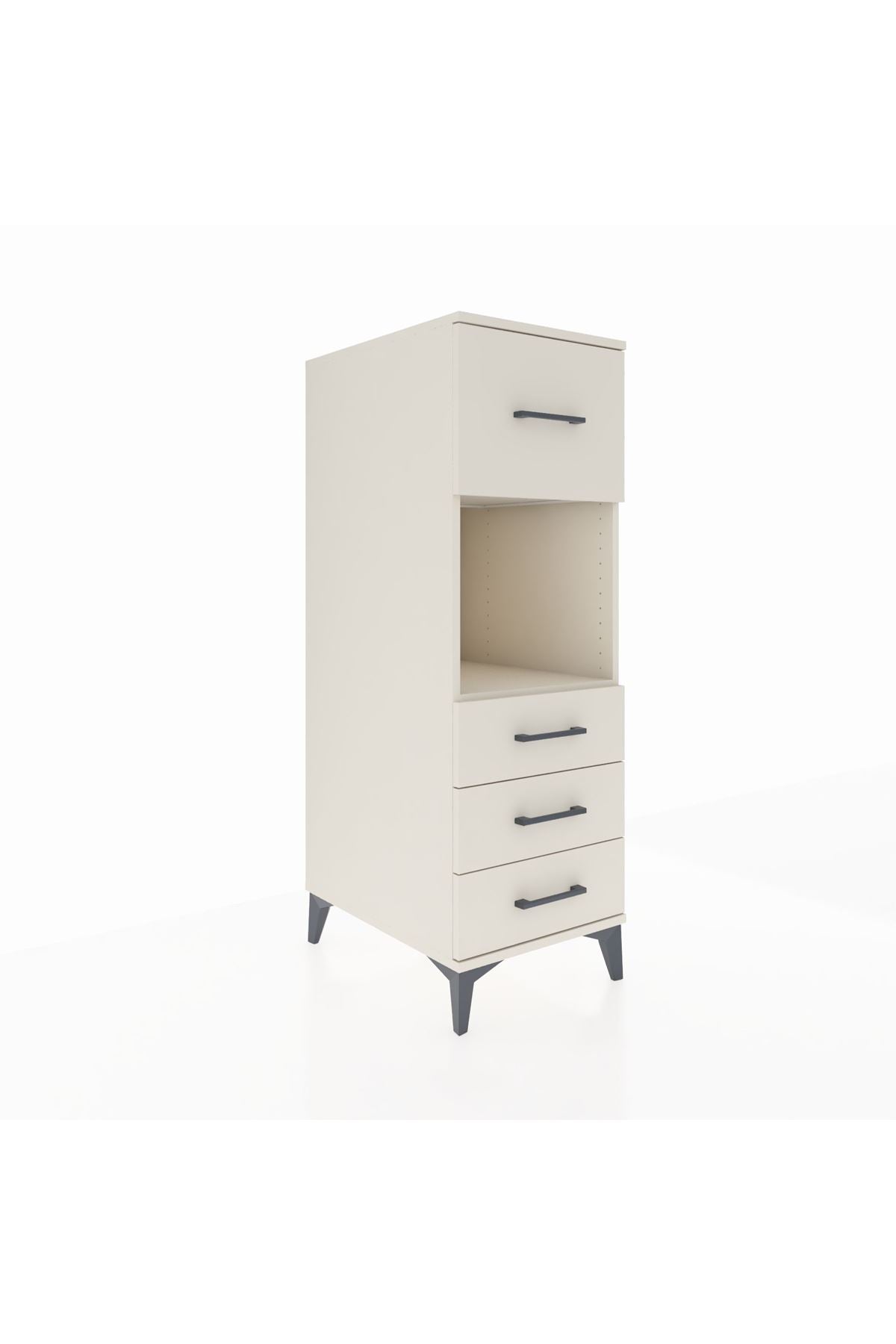 Kronos Dolap Tek Raflı 4 Çekmeceli 44x59x134 - S82M094V1C