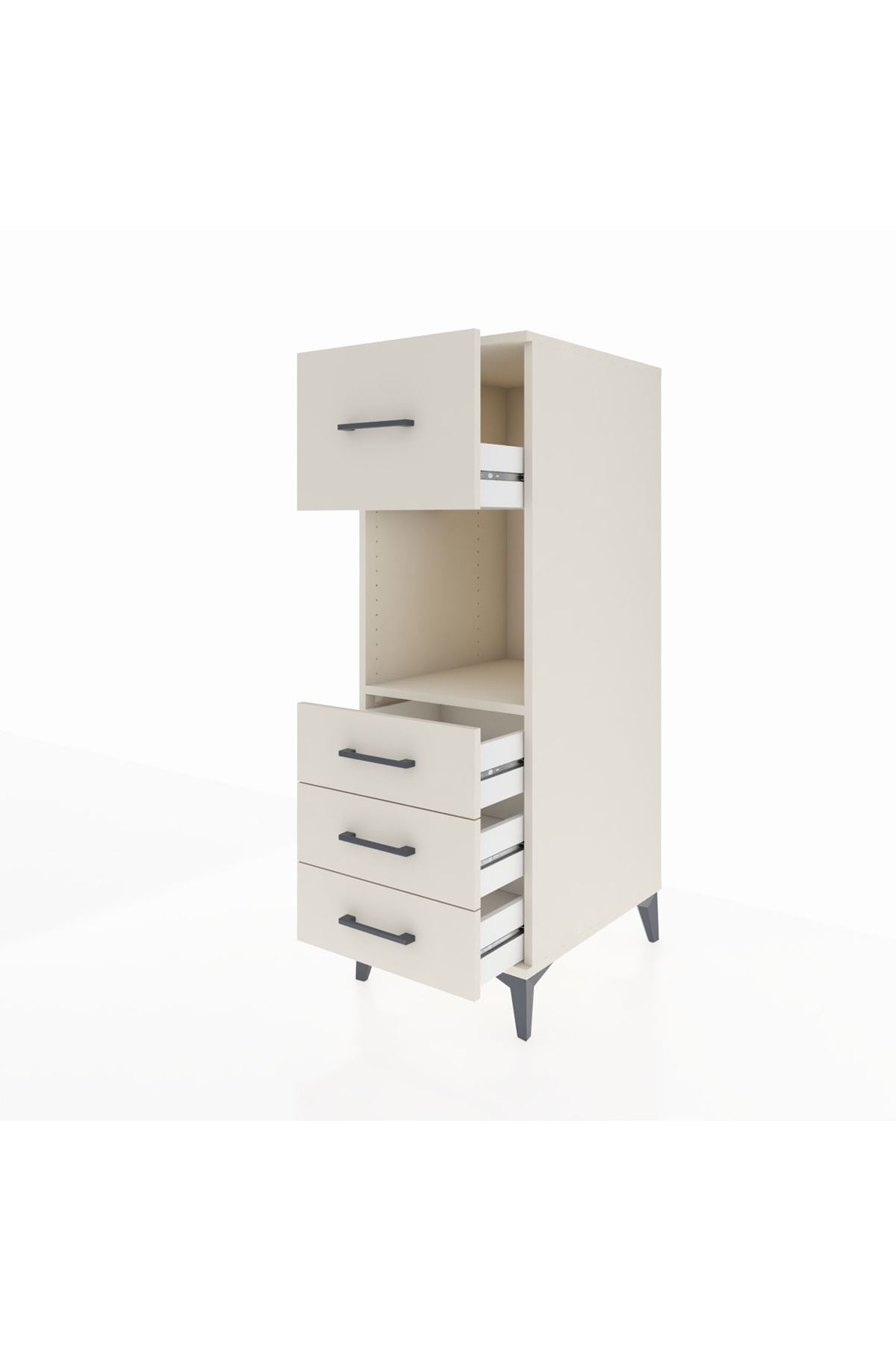 Kronos Dolap Tek Raflı 4 Çekmeceli 44x59x134 - S82M094V1C