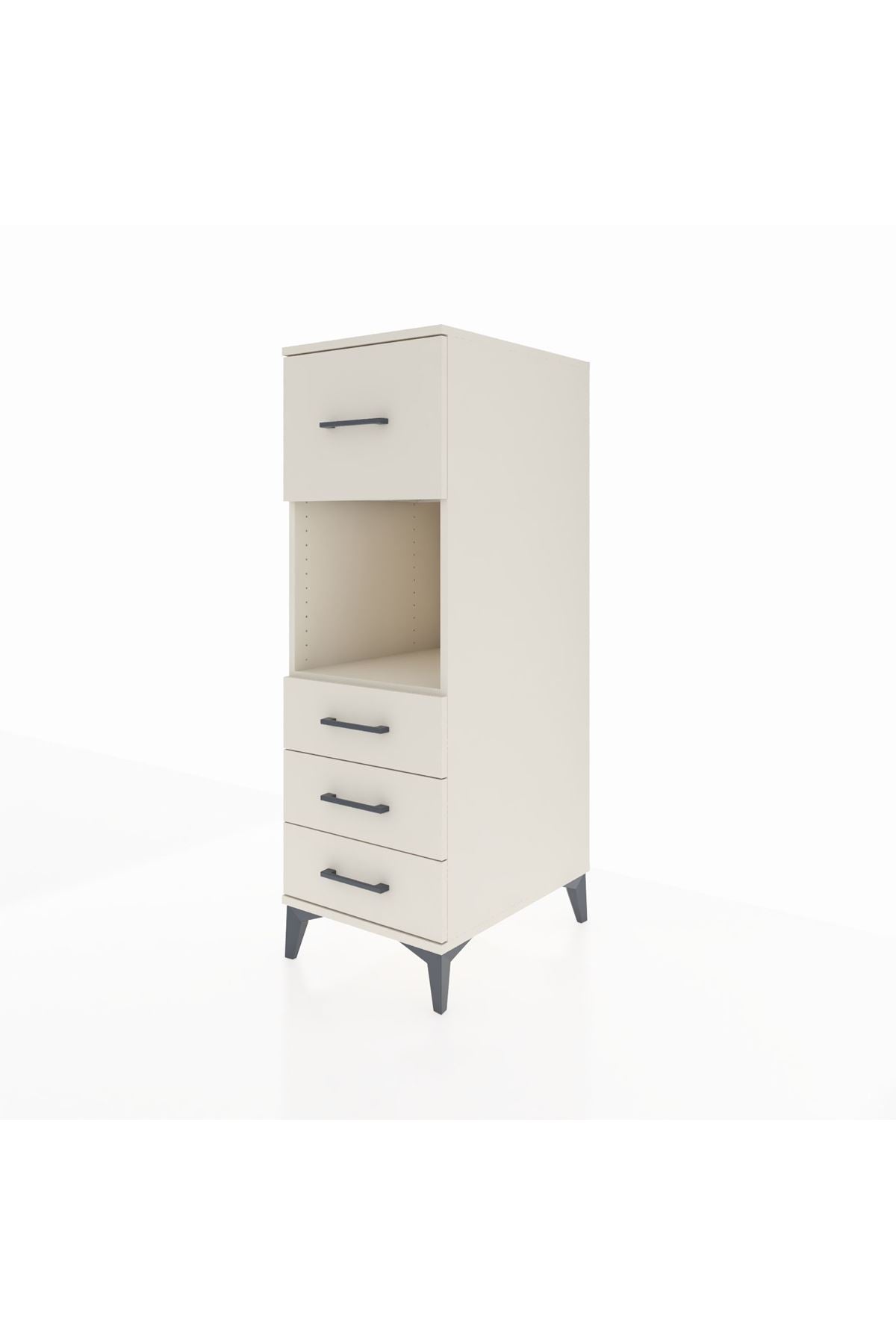 Kronos Dolap Tek Raflı 4 Çekmeceli 44x59x134 - S82M094V1C