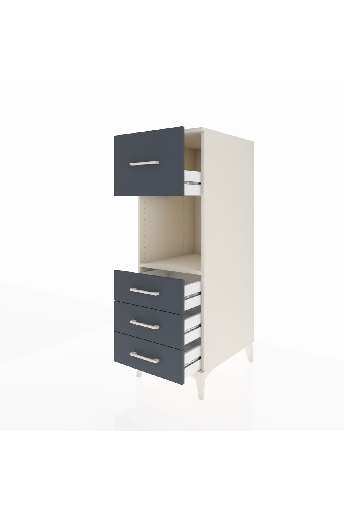 Kronos Dolap Tek Raflı 4 Çekmeceli 44x59x134 - S82M094V2C