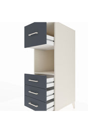 Kronos Dolap Tek Raflı 4 Çekmeceli 44x59x134 - S82M094V2C