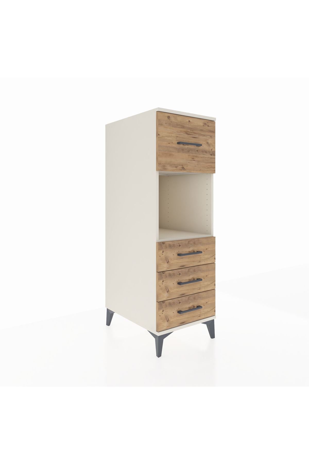 Kronos Dolap Tek Raflı 4 Çekmeceli 44x59x134 - S82M094V3C