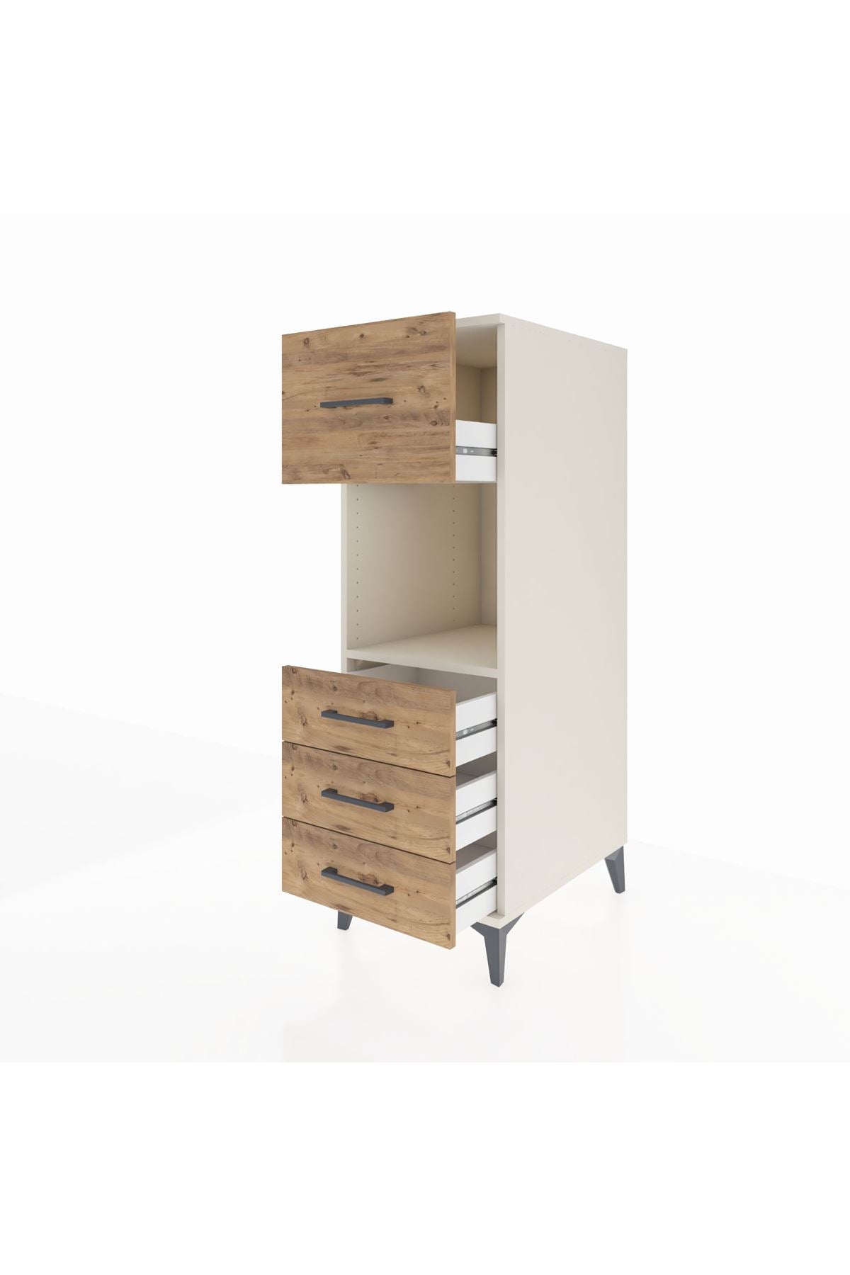 Kronos Dolap Tek Raflı 4 Çekmeceli 44x59x134 - S82M094V3C
