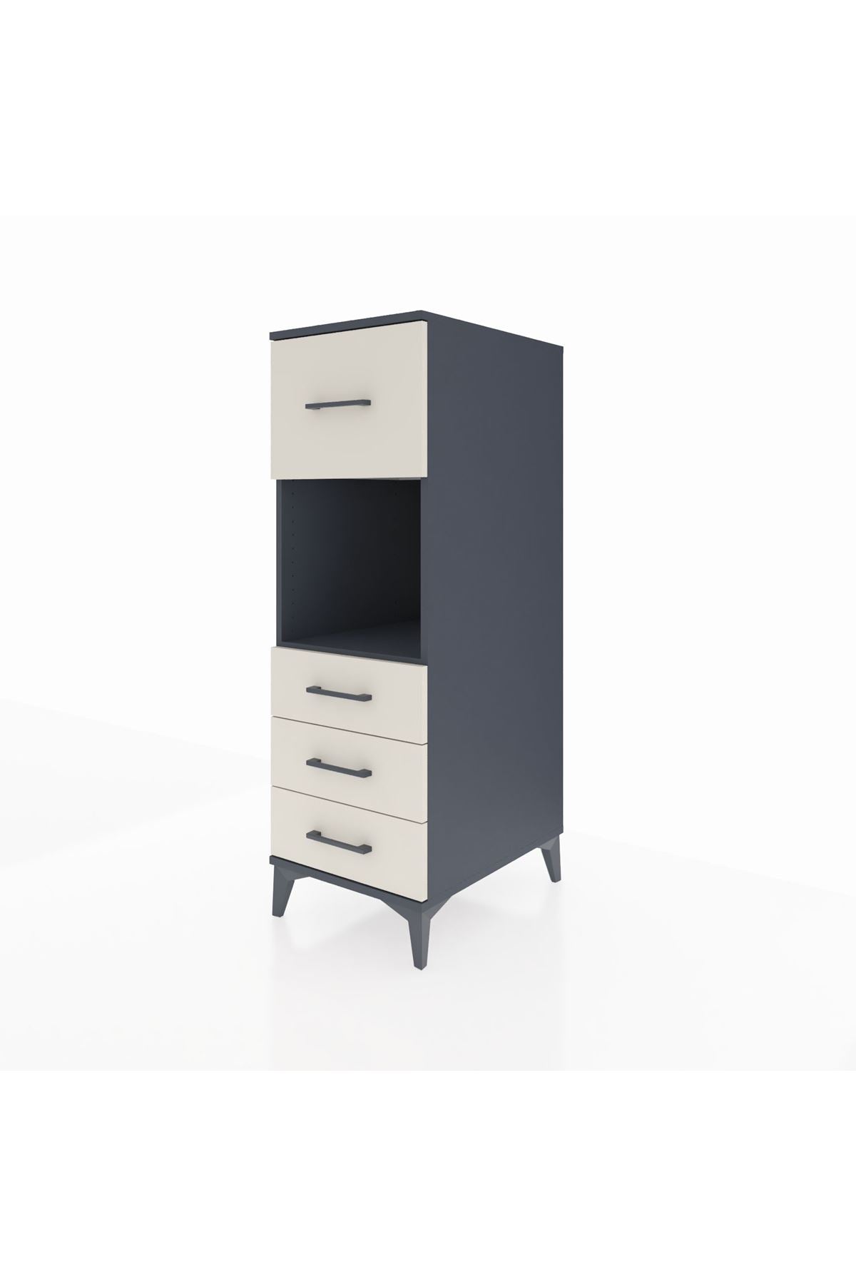 Kronos Dolap Tek Raflı 4 Çekmeceli 44x59x134 - S82M094V4C