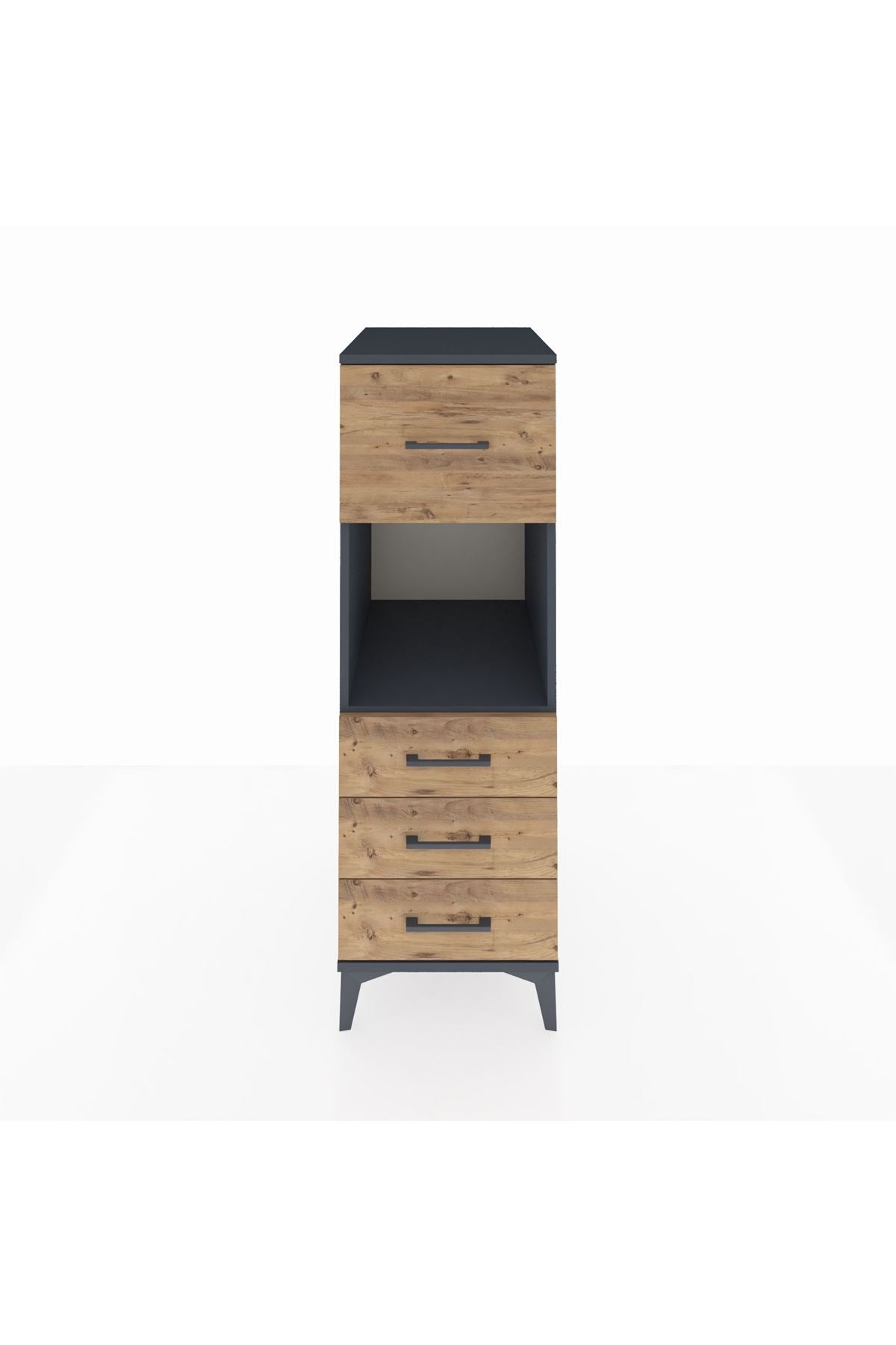 Kronos Dolap Tek Raflı 4 Çekmeceli 44x59x134 - S82M094V6C