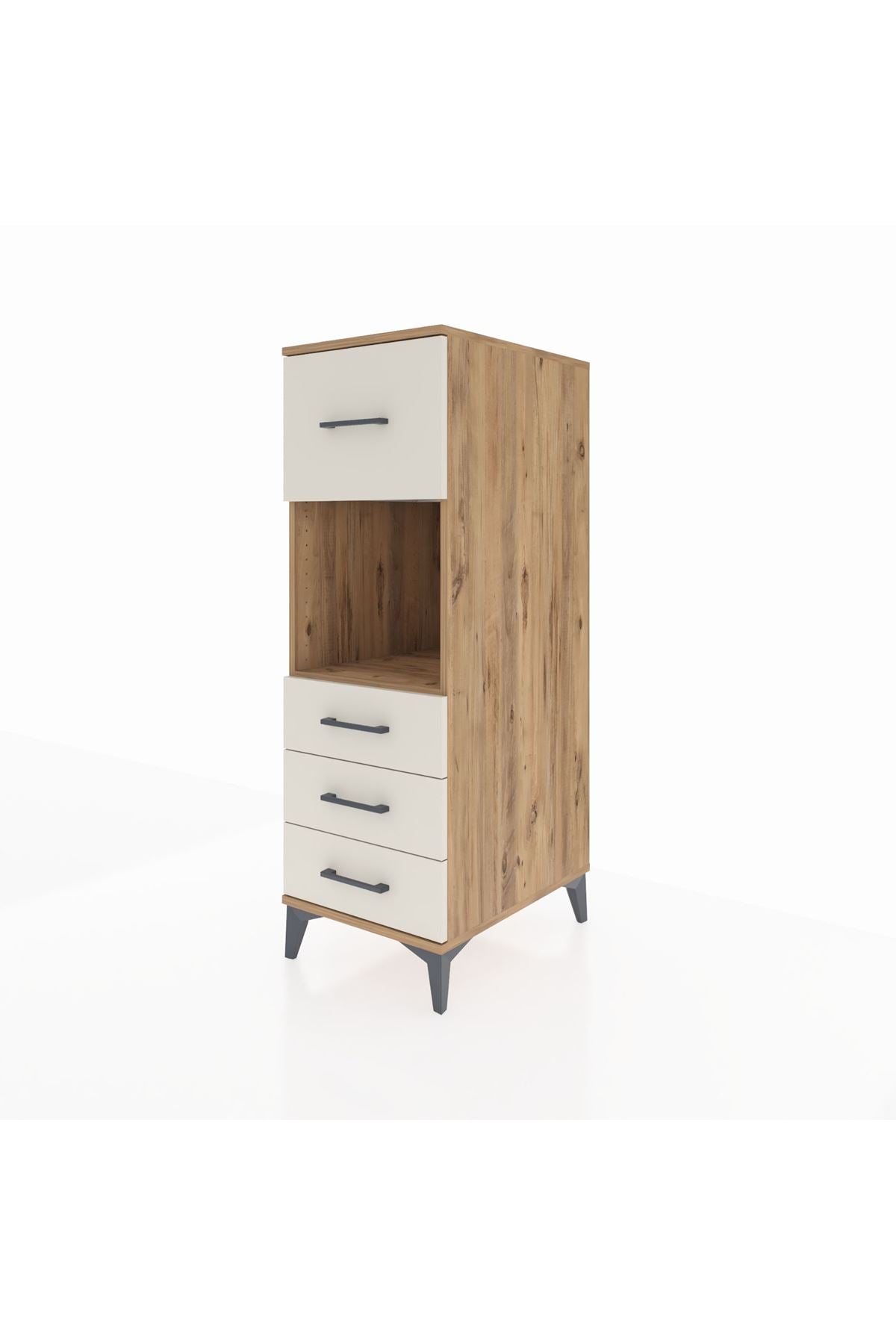 Kronos Dolap Tek Raflı 4 Çekmeceli 44x59x134 - S82M094V7C