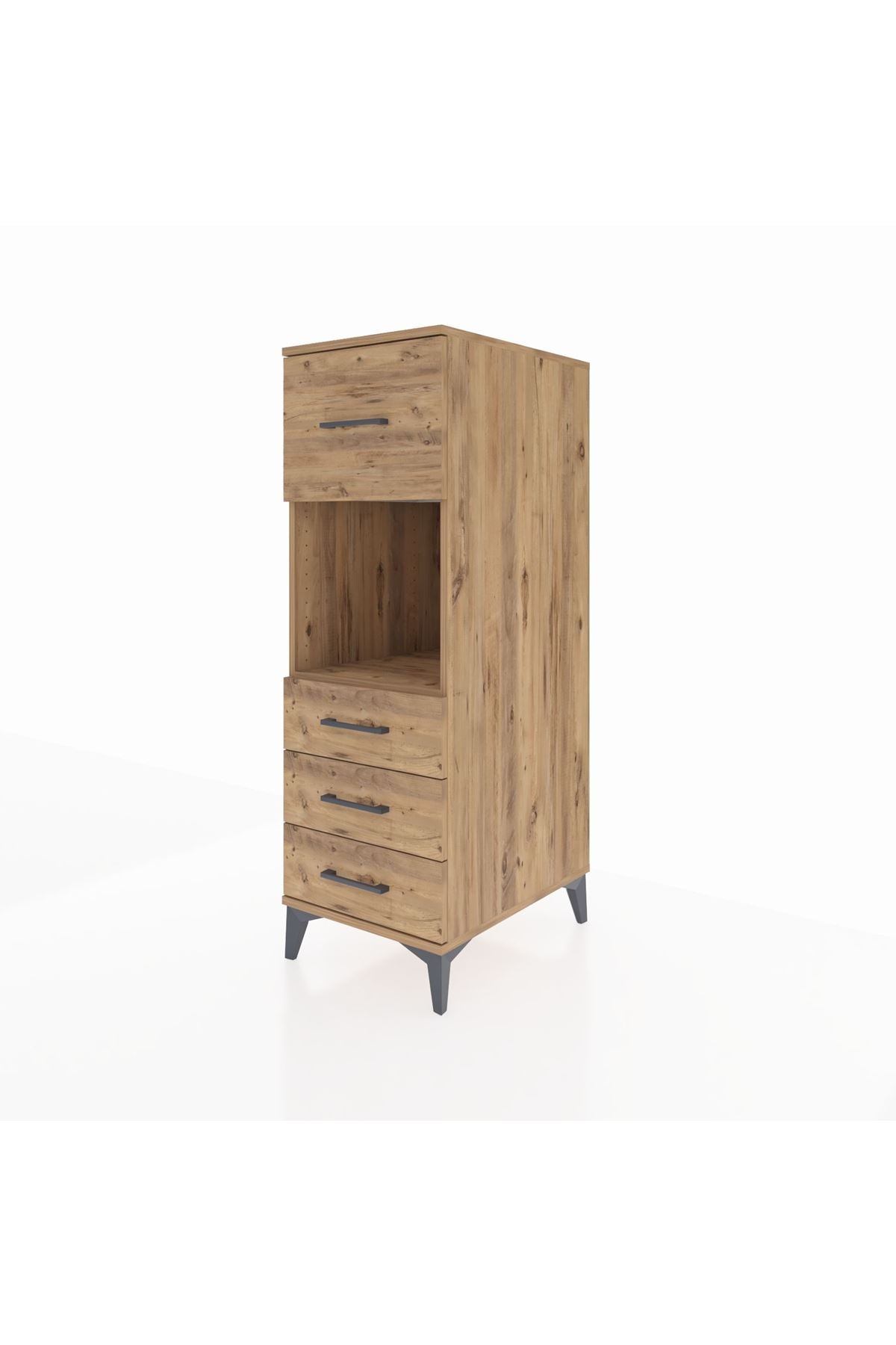 Kronos Dolap Tek Raflı 4 Çekmeceli 44x59x134 - S82M094V9C