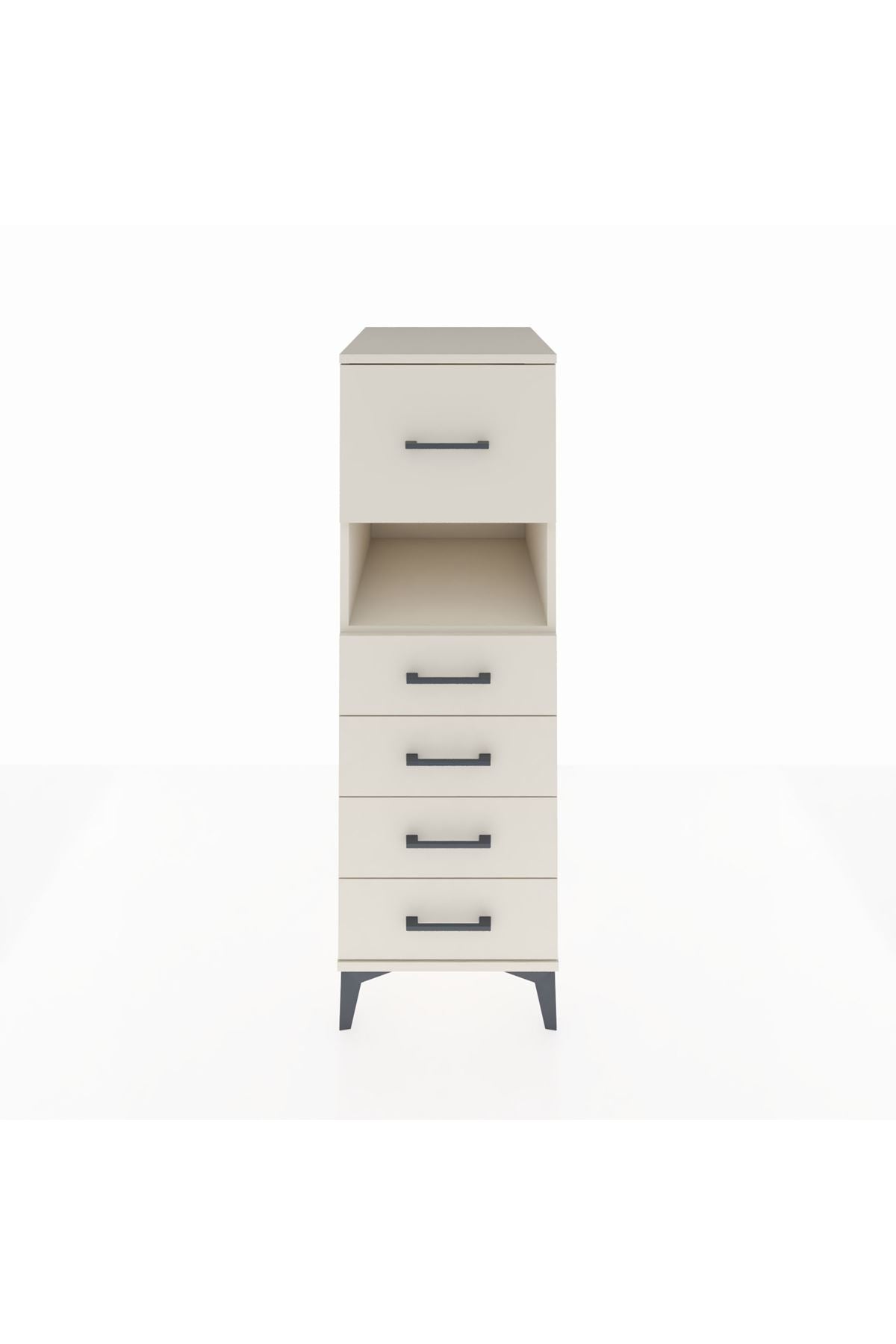 Kronos Dolap Tek Raflı 5 Çekmeceli 44x59x134 - S82M096V1C