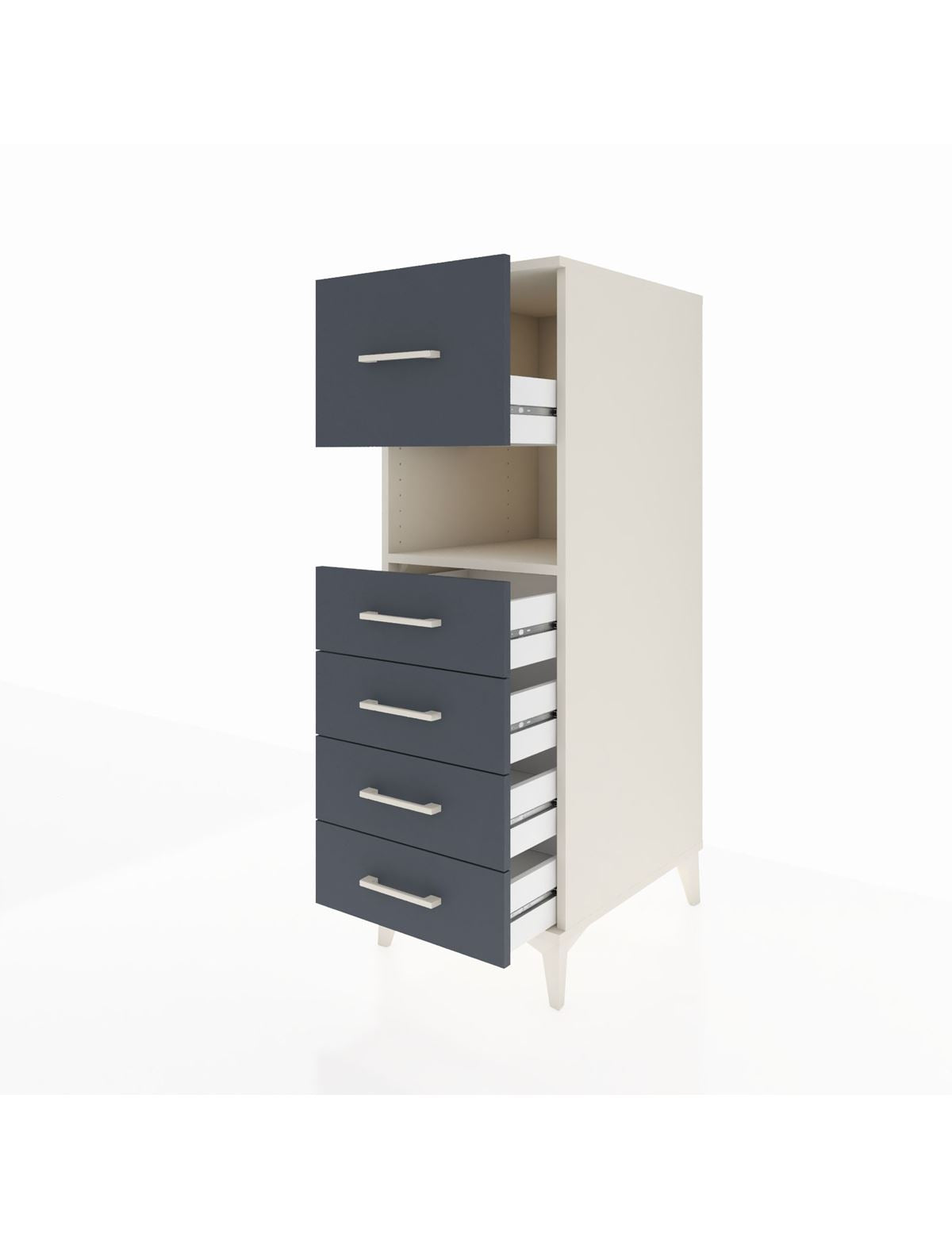 Kronos Dolap Tek Raflı 5 Çekmeceli 44x59x134 - S82M096V2C