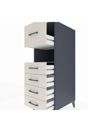 Kronos Dolap Tek Raflı 5 Çekmeceli 44x59x134 - S82M096V4C