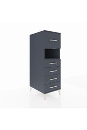 Kronos Dolap Tek Raflı 5 Çekmeceli 44x59x134 - S82M096V5C