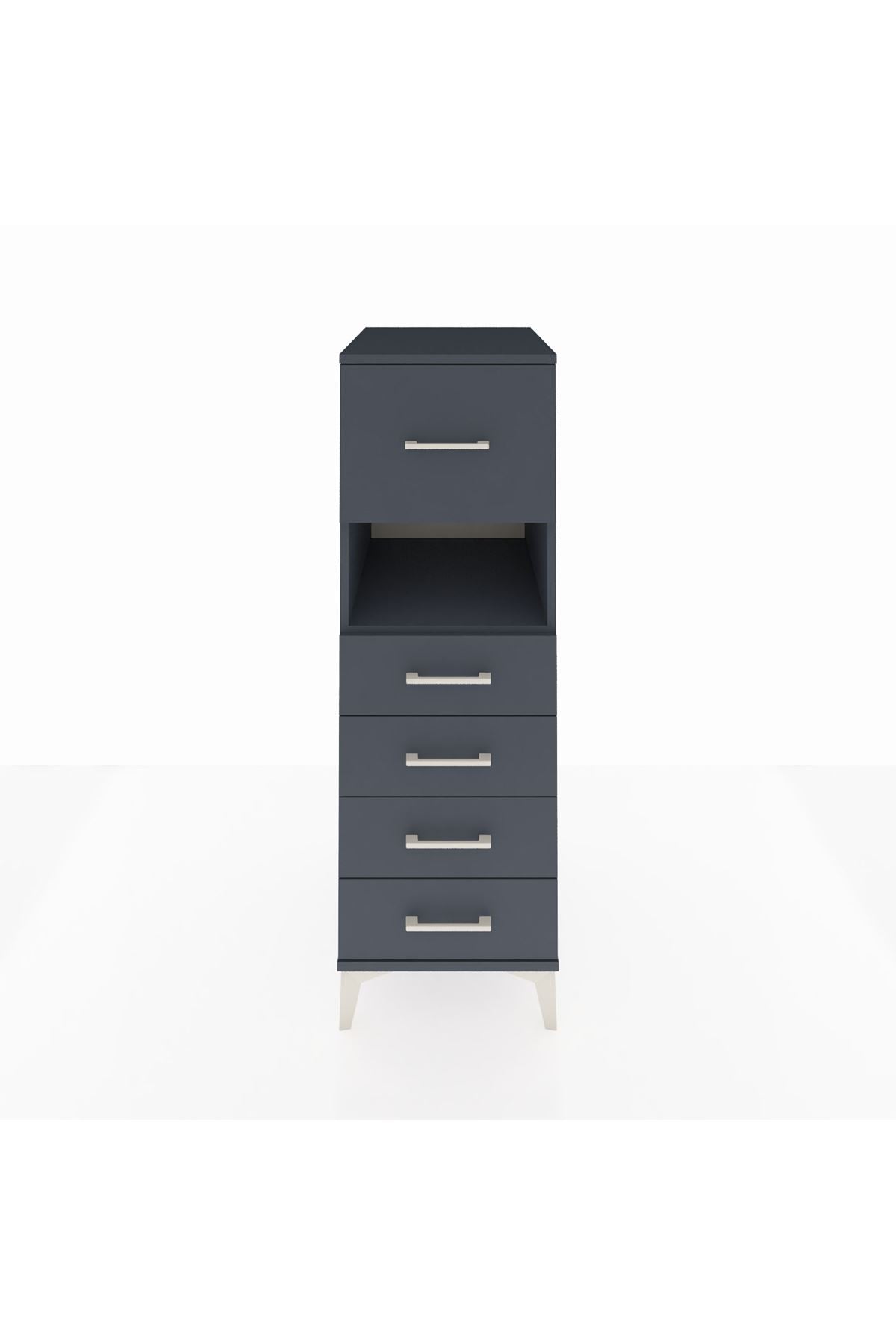 Kronos Dolap Tek Raflı 5 Çekmeceli 44x59x134 - S82M096V5C