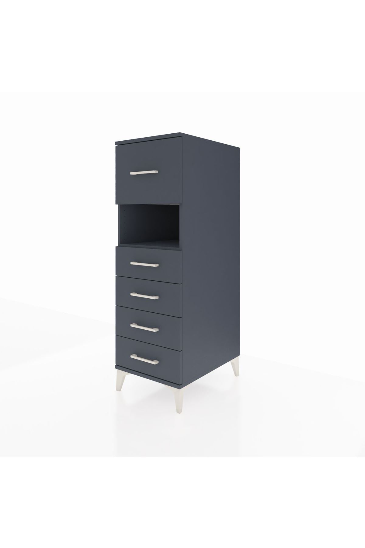 Kronos Dolap Tek Raflı 5 Çekmeceli 44x59x134 - S82M096V5C