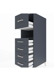 Kronos Dolap Tek Raflı 5 Çekmeceli 44x59x134 - S82M096V5C
