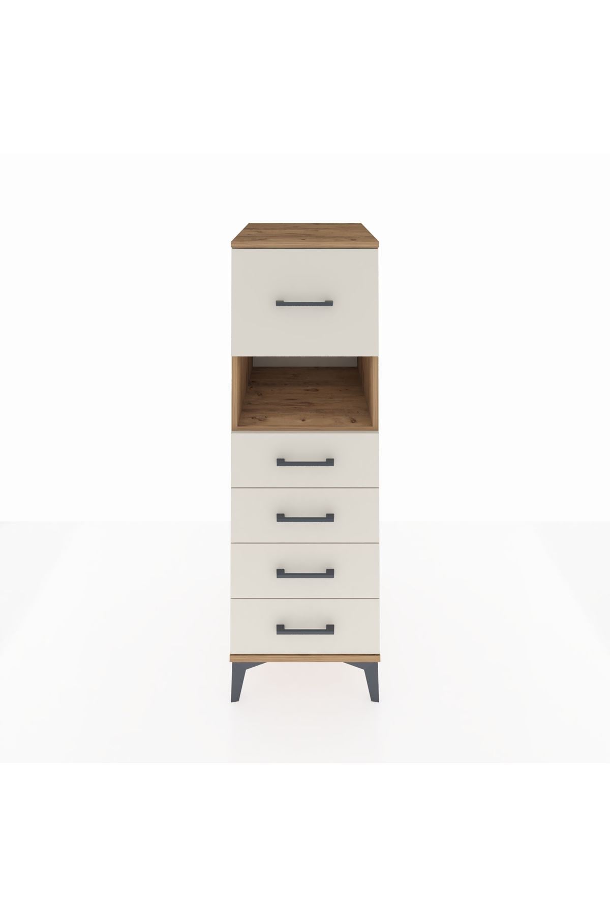 Kronos Dolap Tek Raflı 5 Çekmeceli 44x59x134 - S82M096V7C