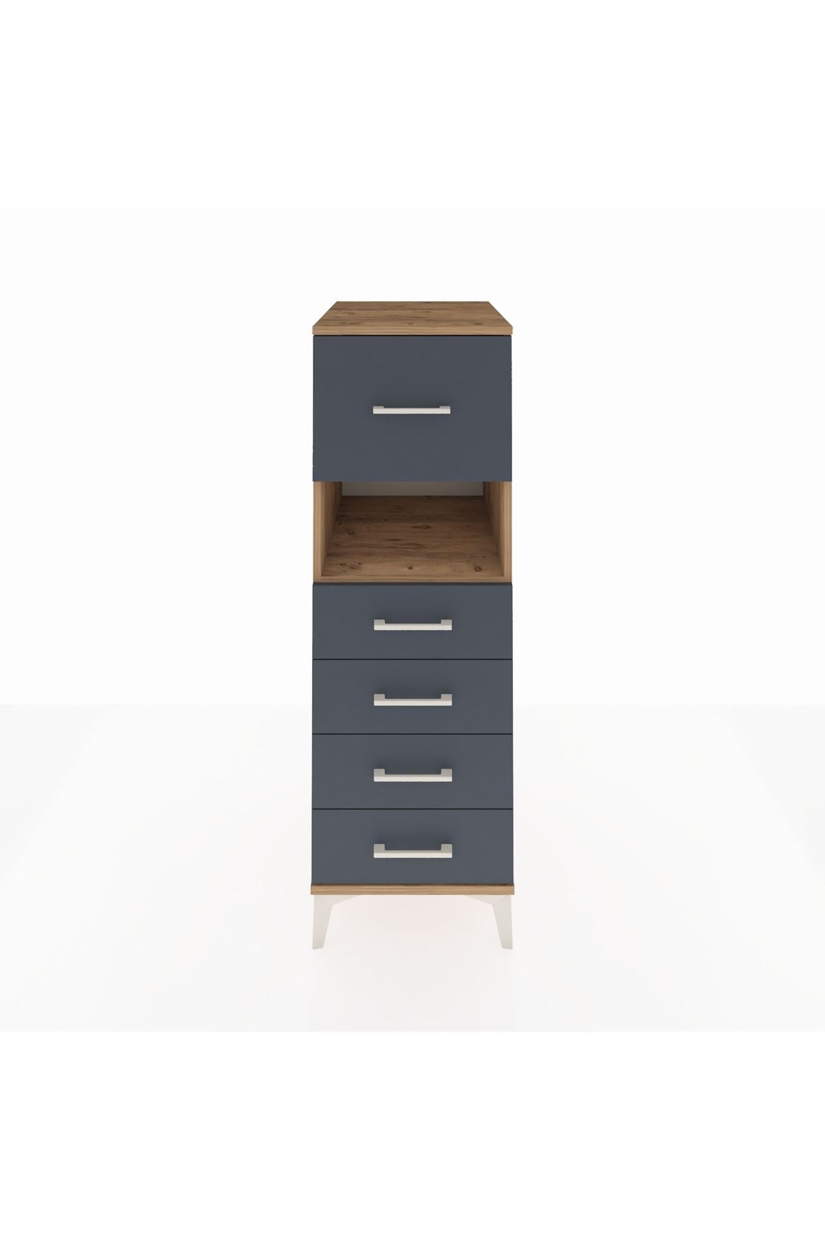 Kronos Dolap Tek Raflı 5 Çekmeceli 44x59x134 - S82M096V8C