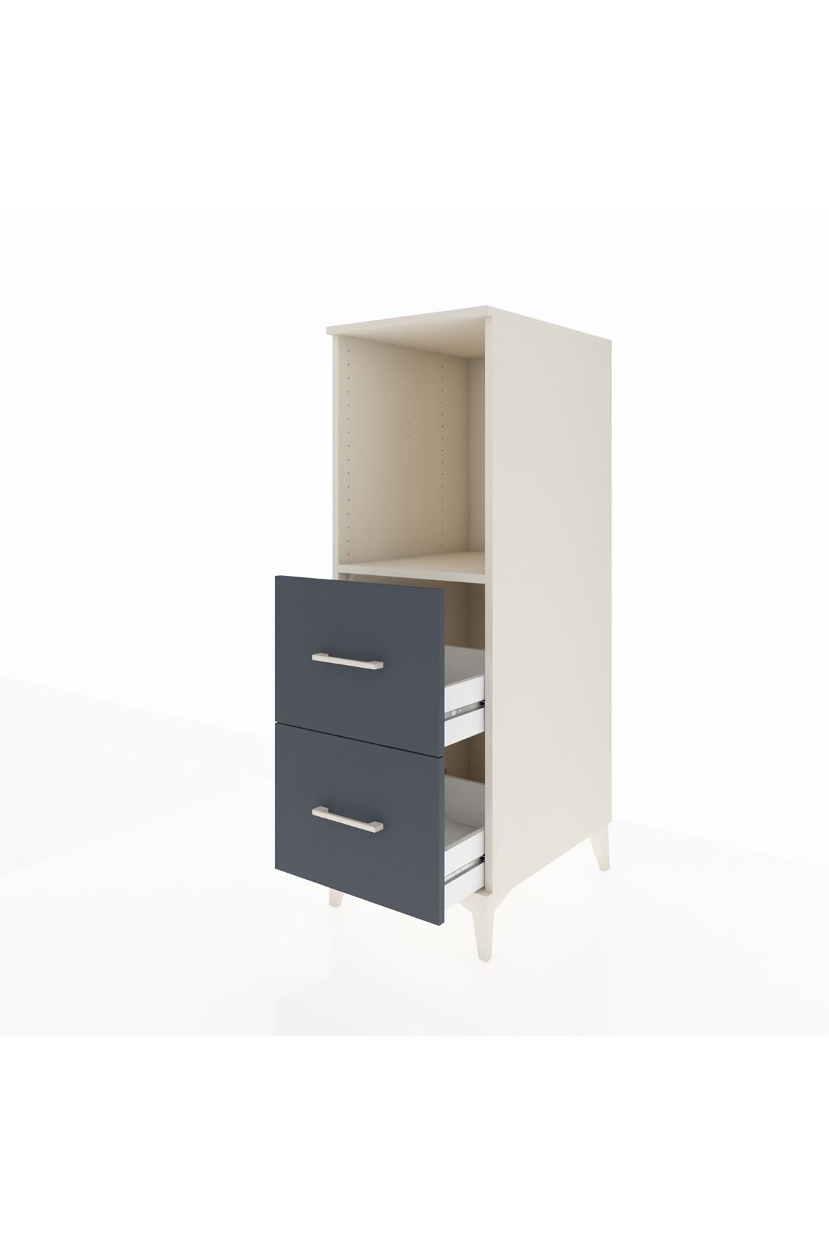 Kronos Dolap Tek Raflı 2 Çekmeceli 44x59x134 - S82M097V2C