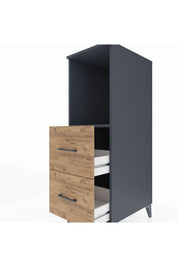 Kronos Dolap Tek Raflı 2 Çekmeceli 44x59x134 - S82M097V6C