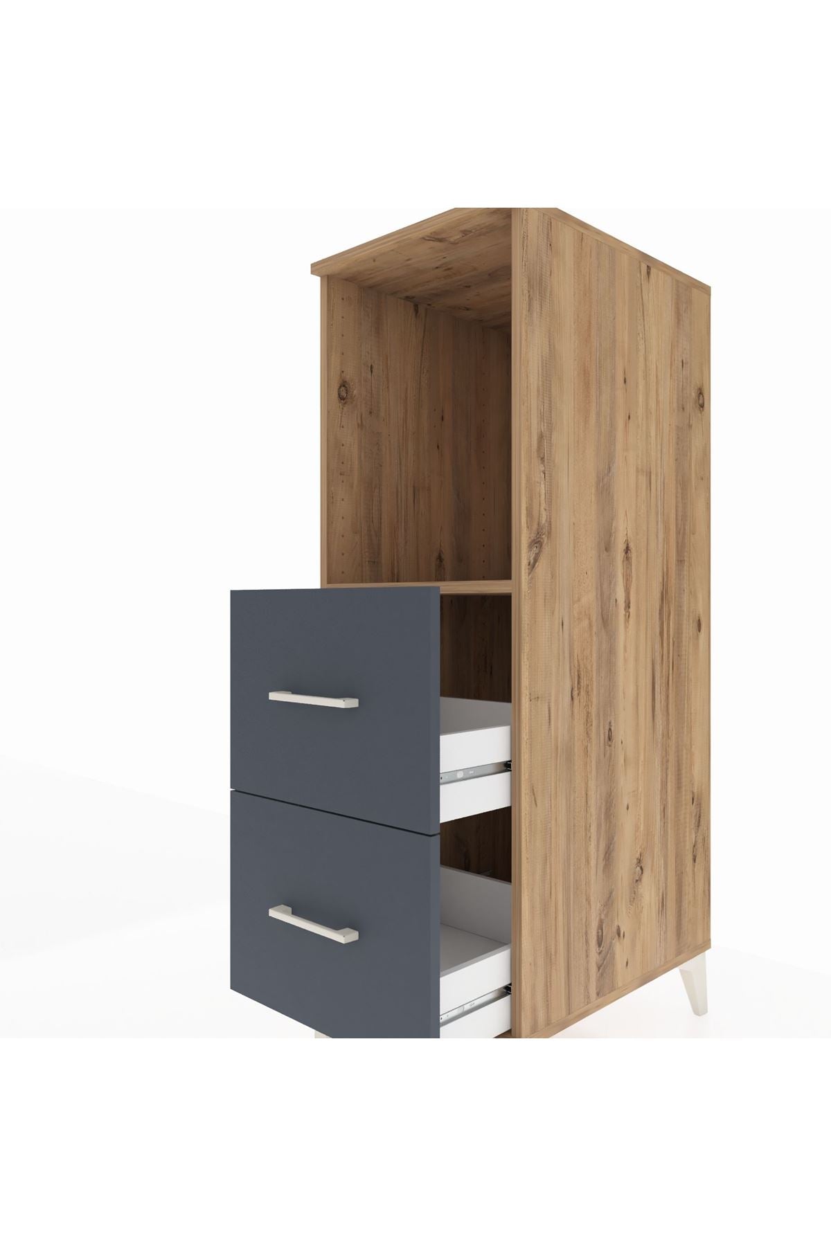 Kronos Dolap Tek Raflı 2 Çekmeceli 44x59x134 - S82M097V8C