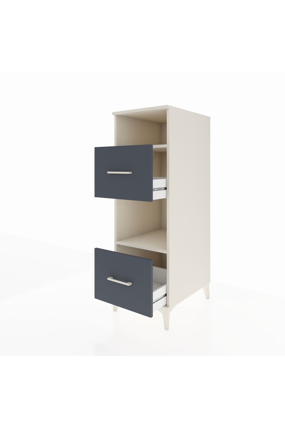 Kronos Dolap 2 Raflı 2 Çekmeceli 44x59x134 - S82M098V2C