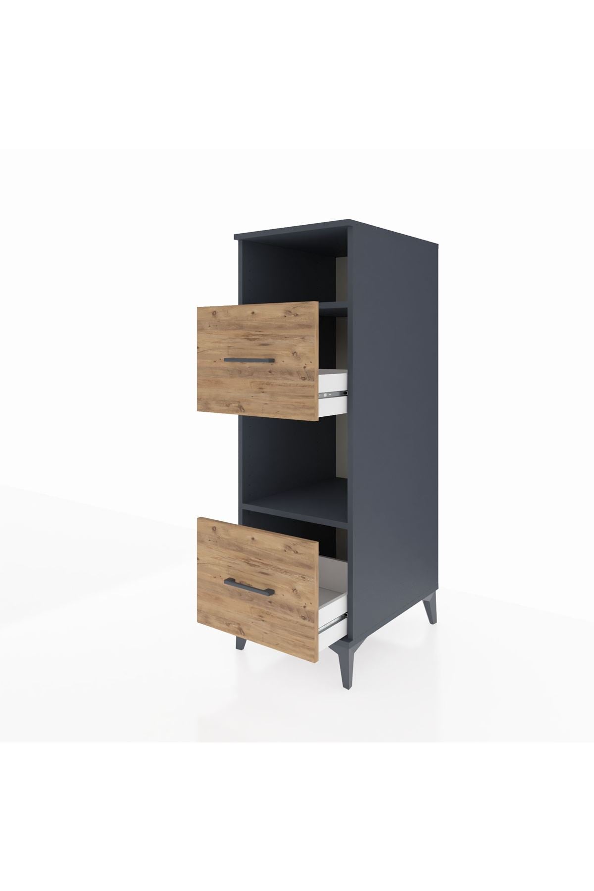 Kronos Dolap 2 Raflı 2 Çekmeceli 44x59x134 - S82M098V6C