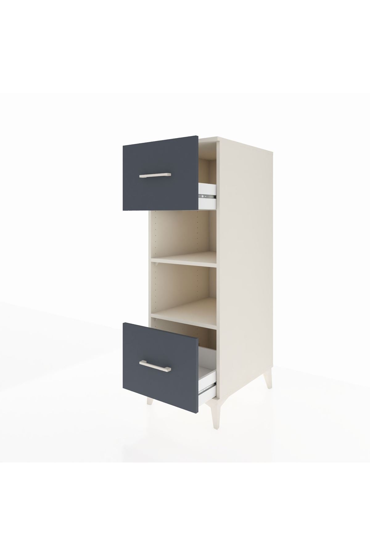 Kronos Dolap 2 Raflı 2 Çekmeceli 44x59x134 - S82M099V2C