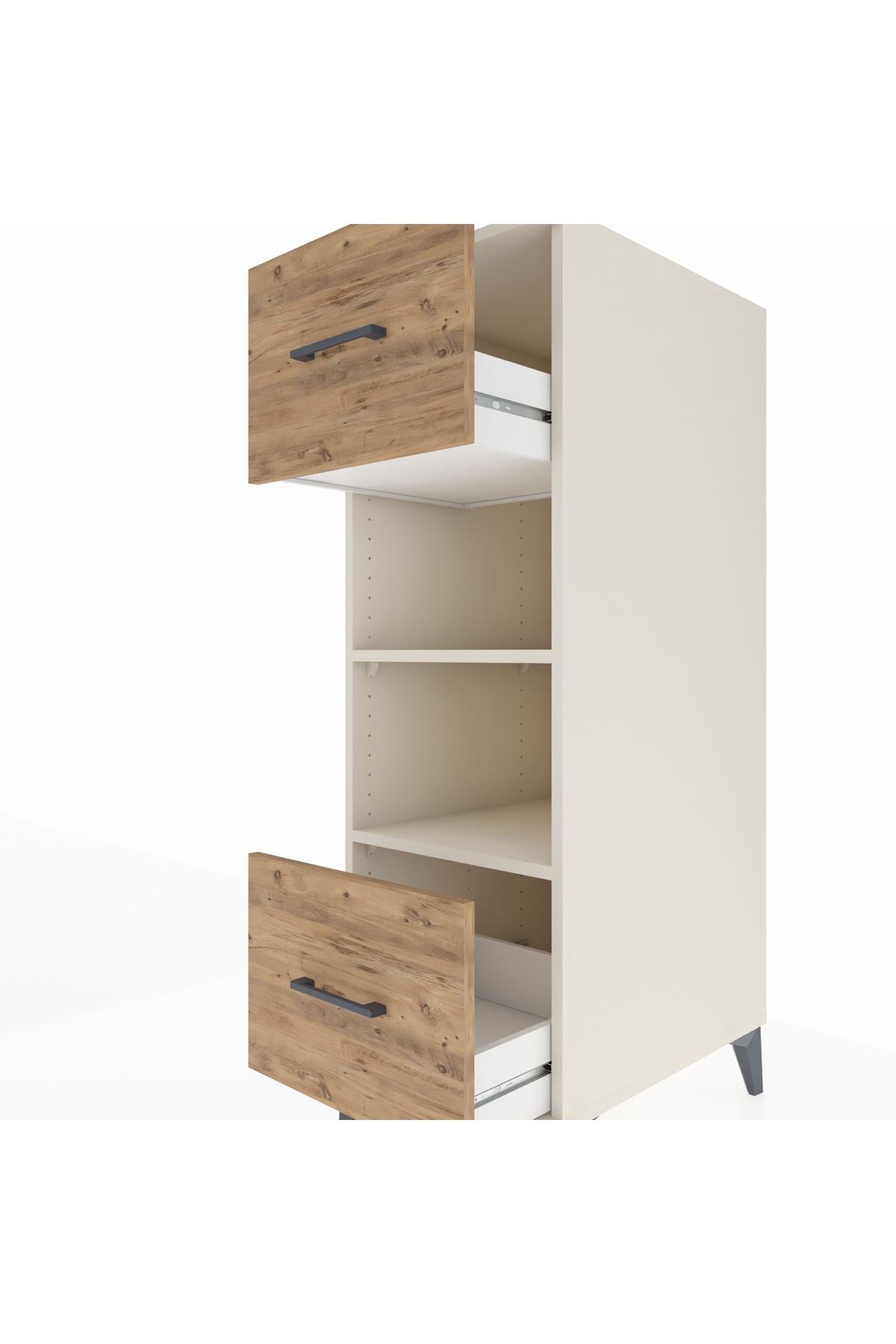 Kronos Dolap 2 Raflı 2 Çekmeceli 44x59x134 - S82M099V3C