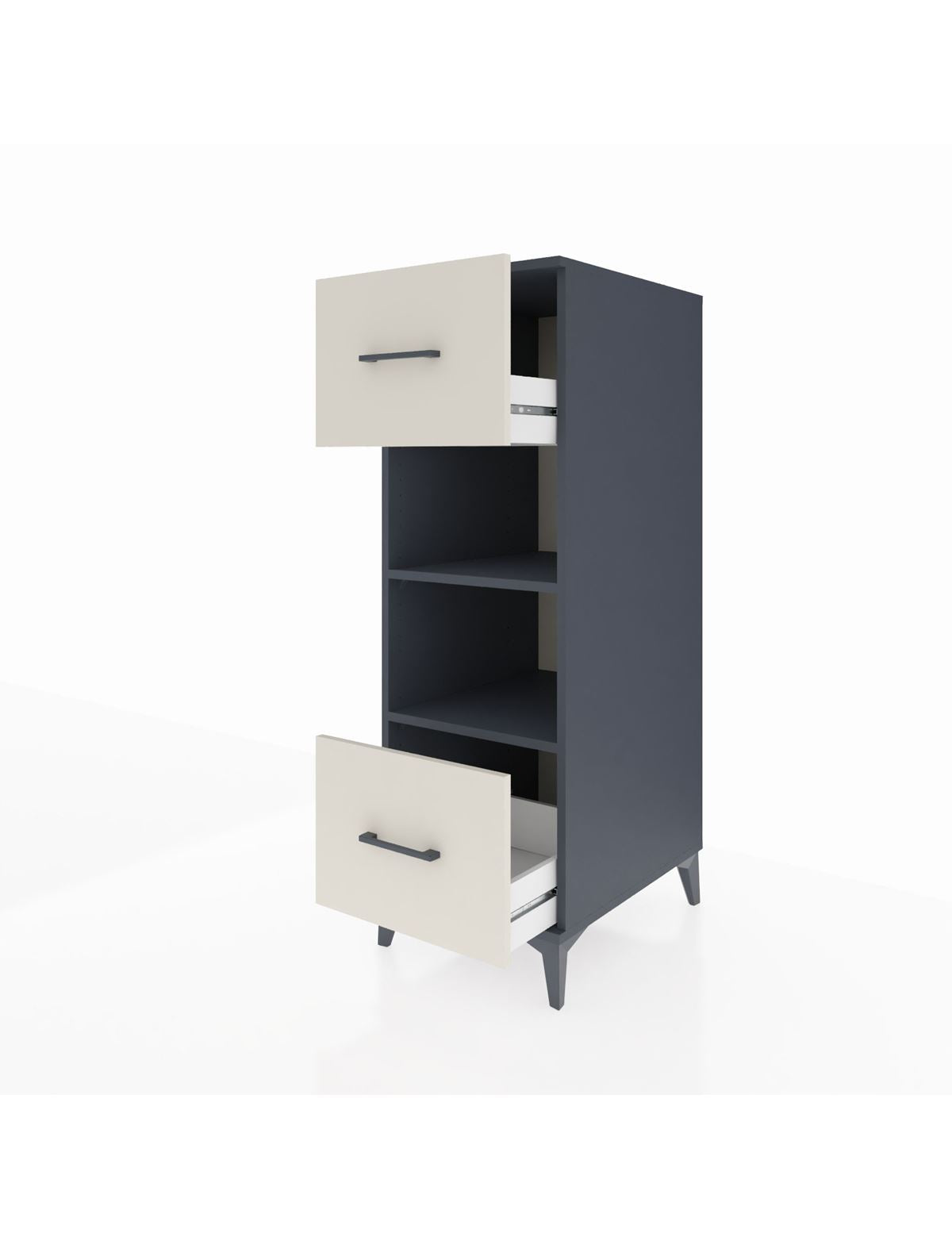 Kronos Dolap 2 Raflı 2 Çekmeceli 44x59x134 - S82M099V4C