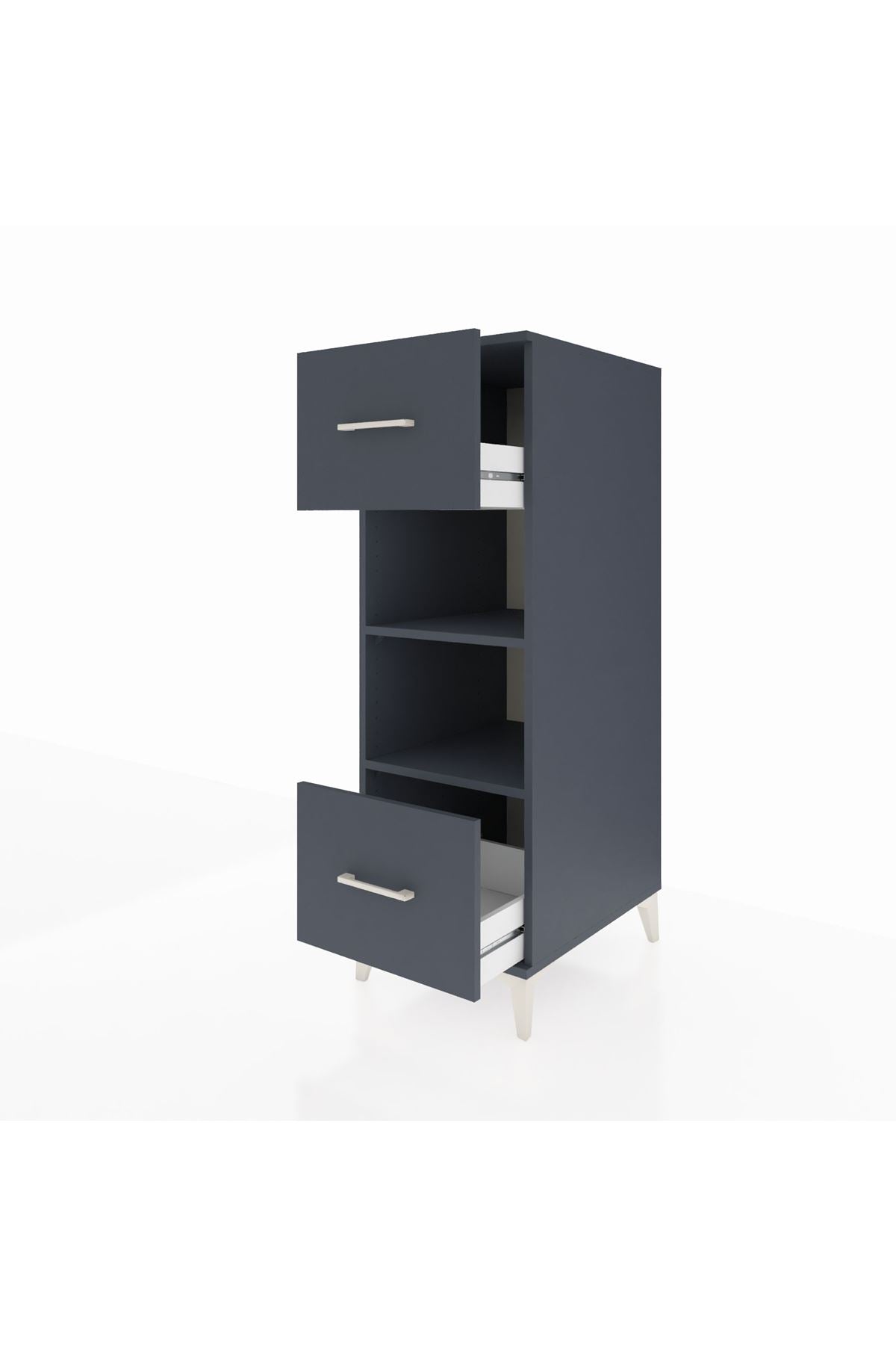 Kronos Dolap 2 Raflı 2 Çekmeceli 44x59x134 - S82M099V5C