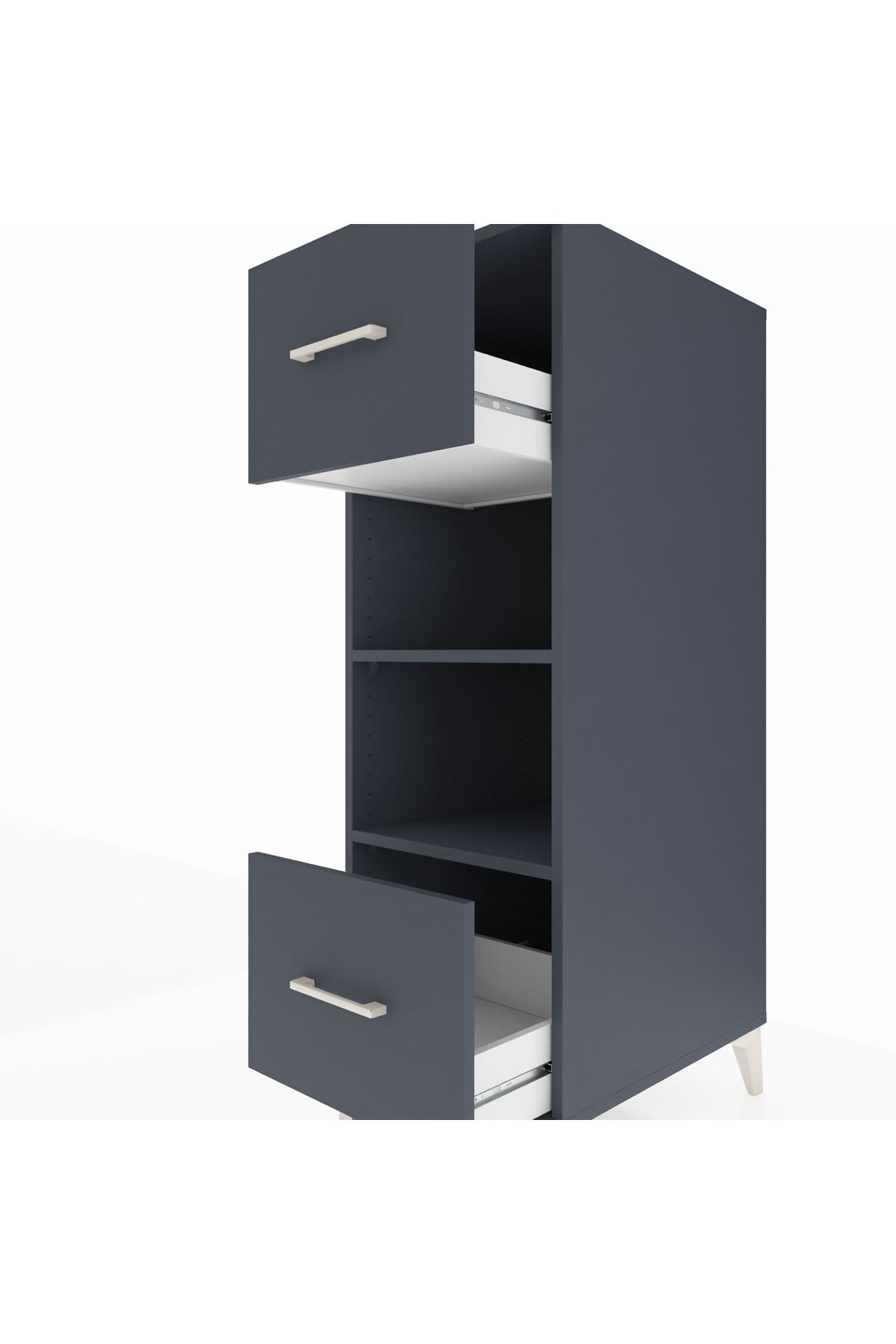 Kronos Dolap 2 Raflı 2 Çekmeceli 44x59x134 - S82M099V5C