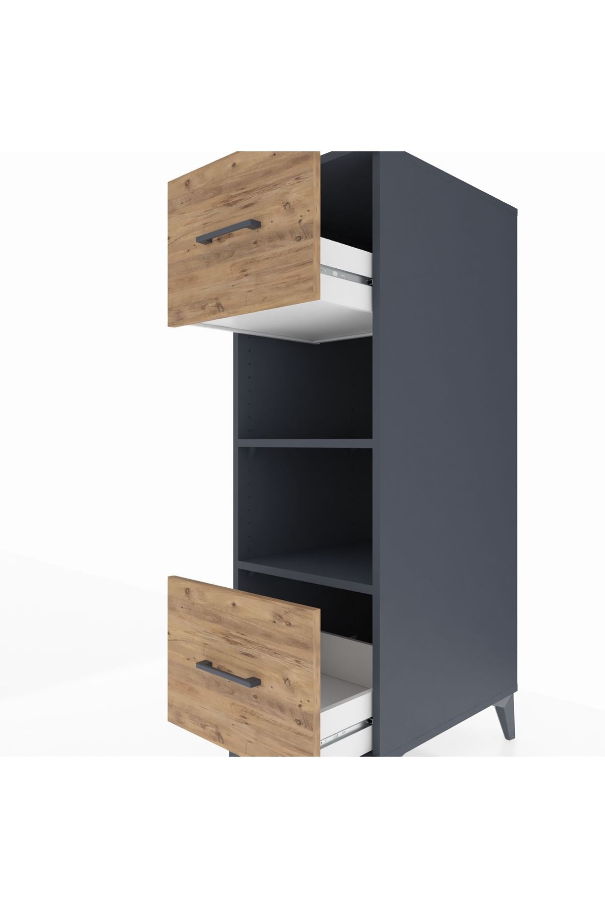 Kronos Dolap 2 Raflı 2 Çekmeceli 44x59x134 - S82M099V6C