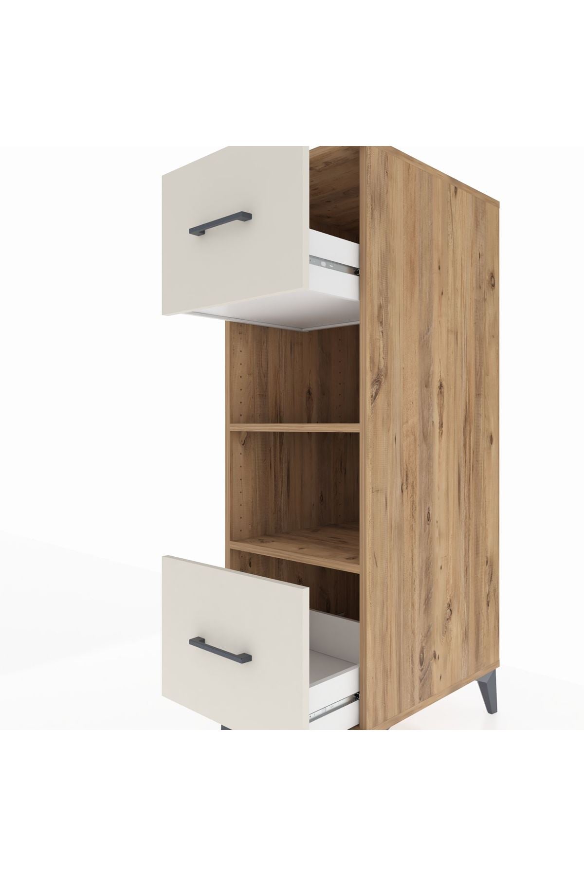 Kronos Dolap 2 Raflı 2 Çekmeceli 44x59x134 - S82M099V7C