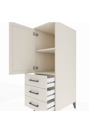Kronos Dolap 2 Raflı 3 Çekmeceli Tek Kapaklı 44x59x134 - S82M100V1C
