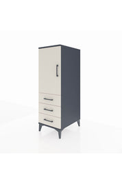 Kronos Dolap 2 Raflı 3 Çekmeceli Tek Kapaklı 44x59x134 - S82M100V4C