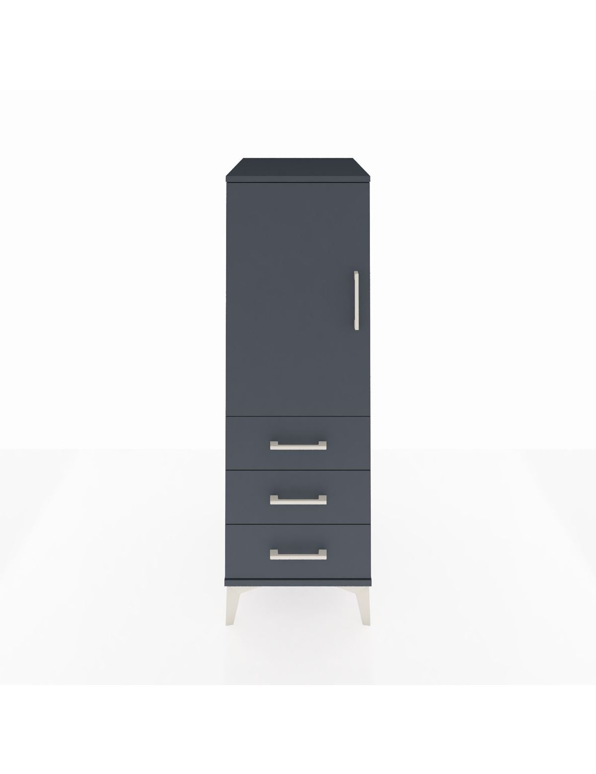 Kronos Dolap 2 Raflı 3 Çekmeceli Tek Kapaklı 44x59x134 - S82M100V5C