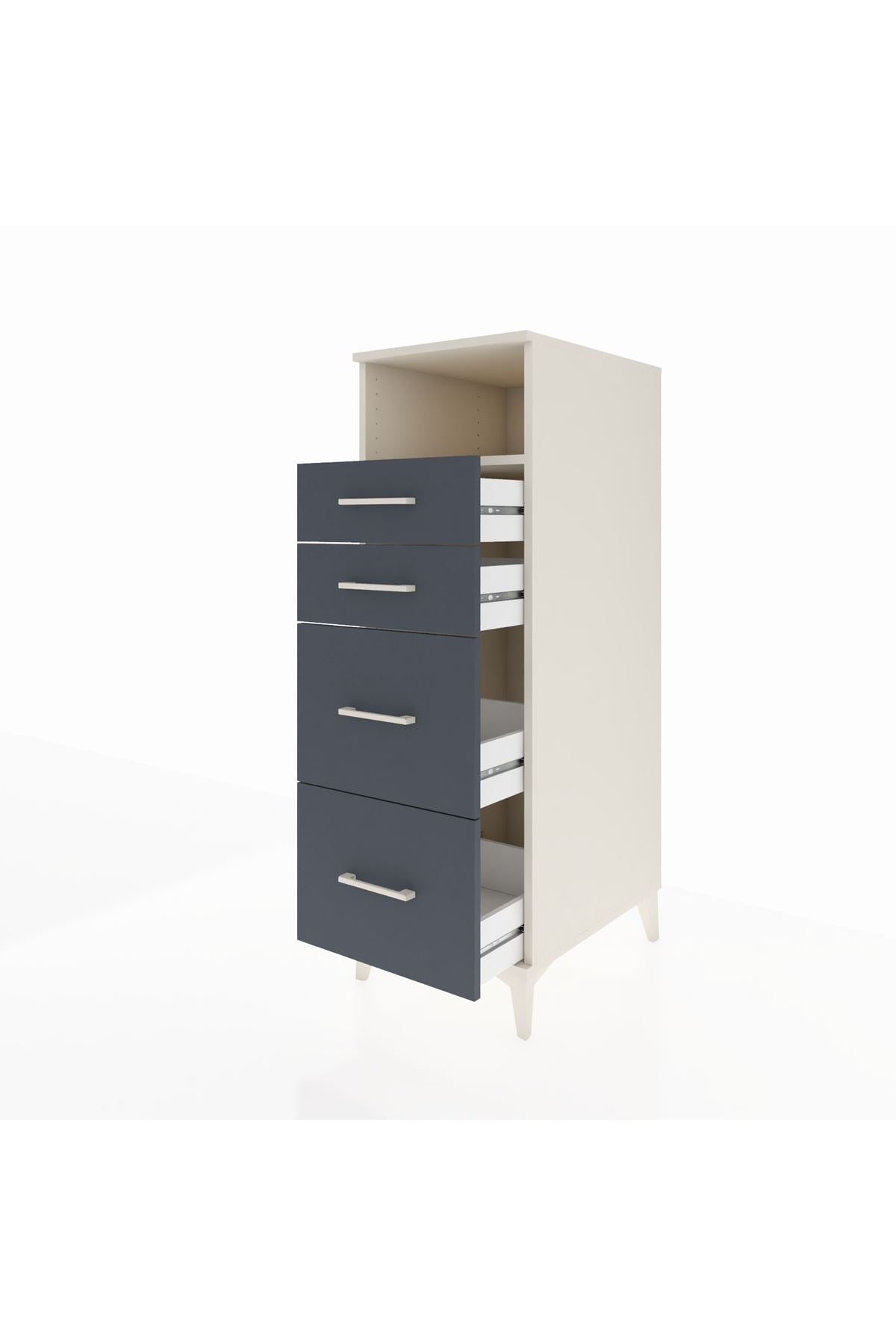 Kronos Dolap Tek Raflı 4 Çekmeceli 44x59x134 - S82M101V2C
