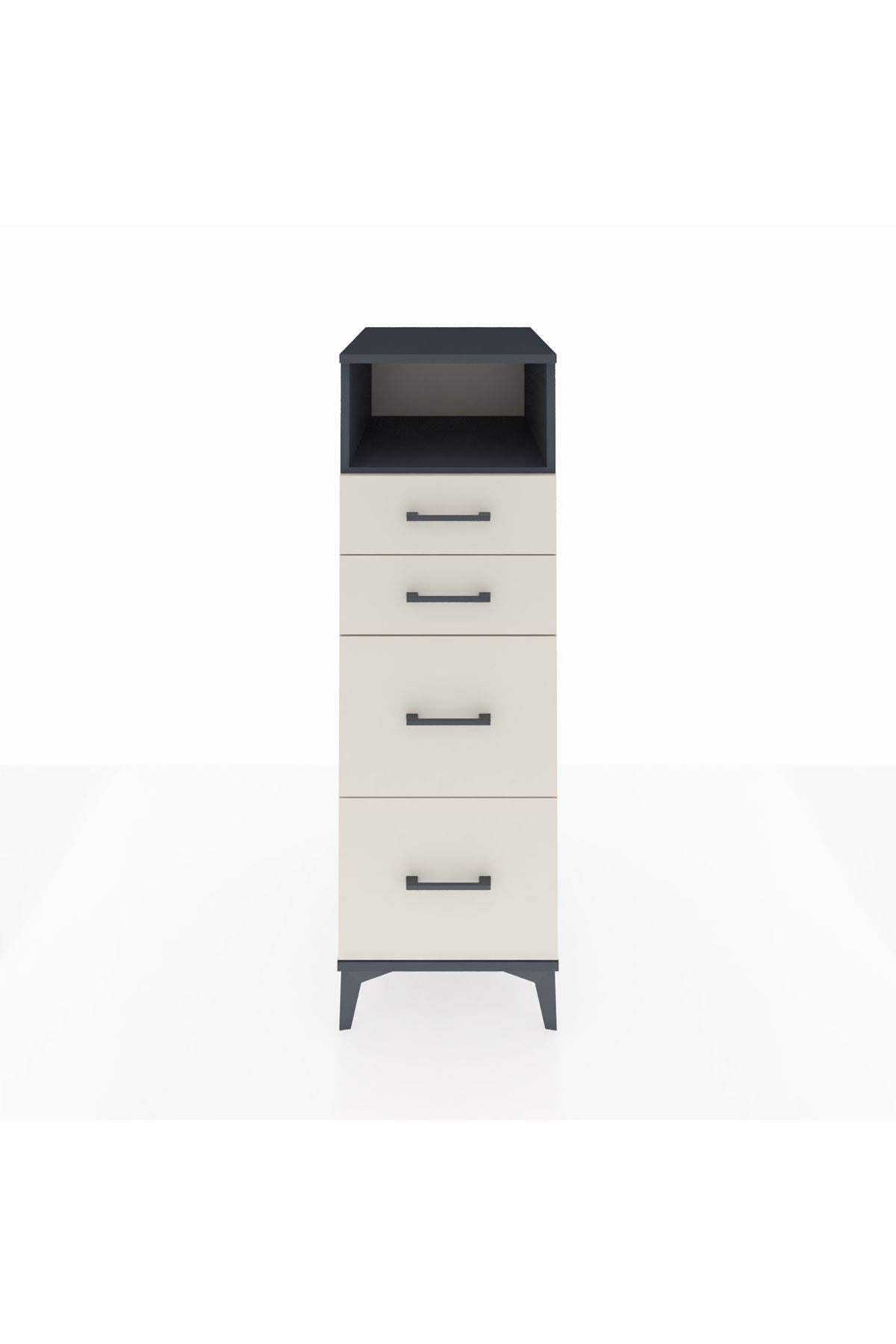Kronos Dolap Tek Raflı 4 Çekmeceli 44x59x134 - S82M101V4C