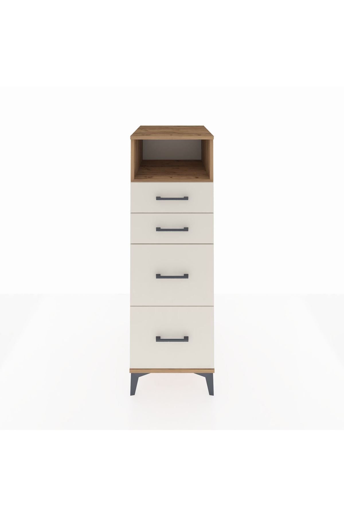 Kronos Dolap Tek Raflı 4 Çekmeceli 44x59x134 - S82M101V7C